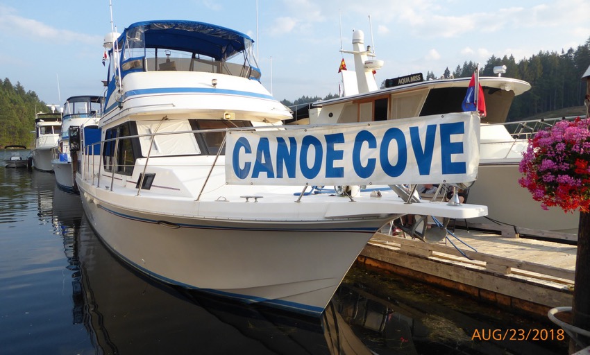 Orignal Canoe Cove banner highlighting the event